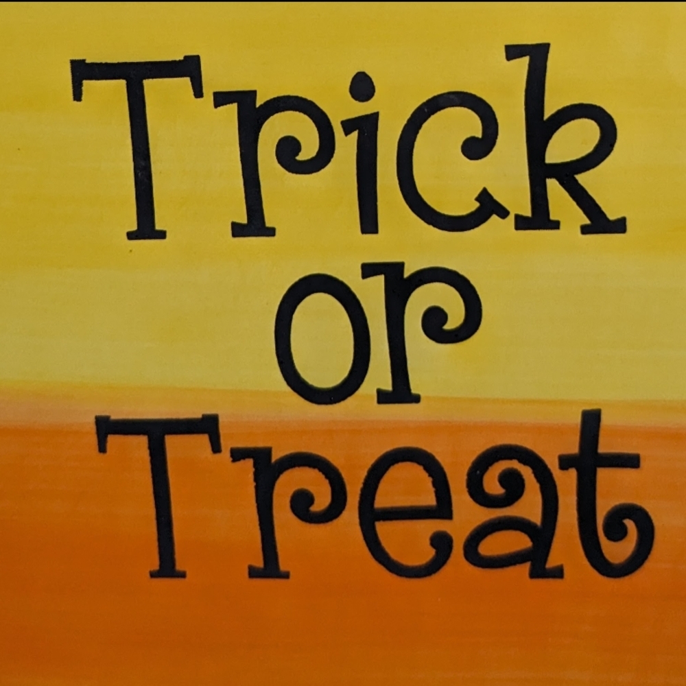 Candy Corn Trick or Treat Cookie/Candy Canister - Picture 2 of 6